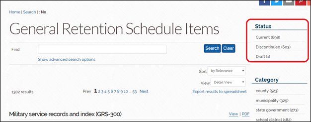 GRS status